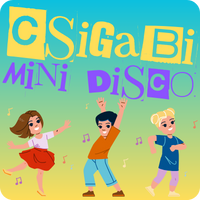 CsiGabi Mini Disco illusztrált embléma